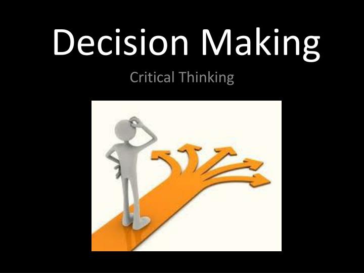 decision making presentation examples