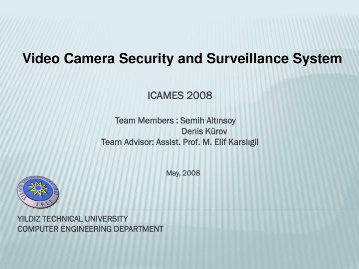 video camera security and surveillance system n.