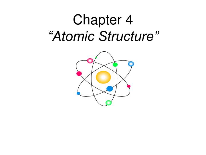 PPT Chapter 4 Atomic Structure PowerPoint Presentation Free 