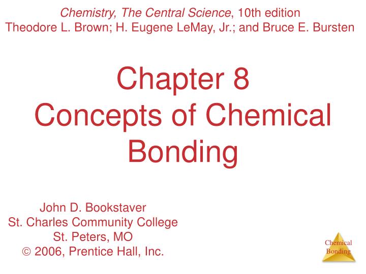 chapter 8 concepts of chemical bonding n.
