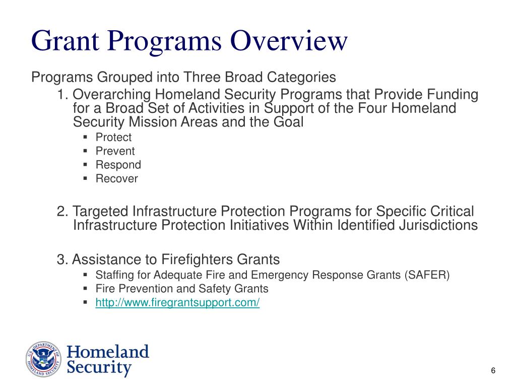 PPT Preparedness Grant Programs FEMA/Grant Programs Directorate