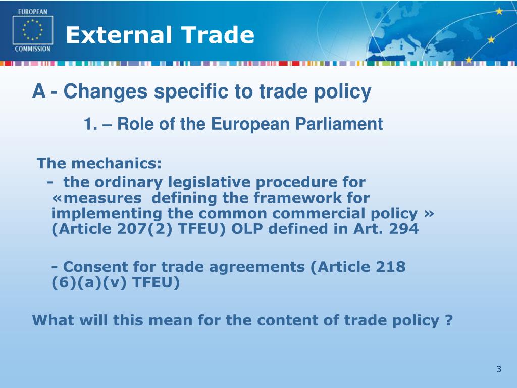 PPT - The impact of the Lisbon Treaty on trade policy PowerPoint ...