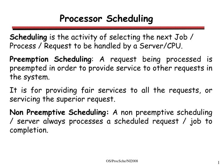 PPT - Processor Scheduling PowerPoint Presentation, free download - ID ...