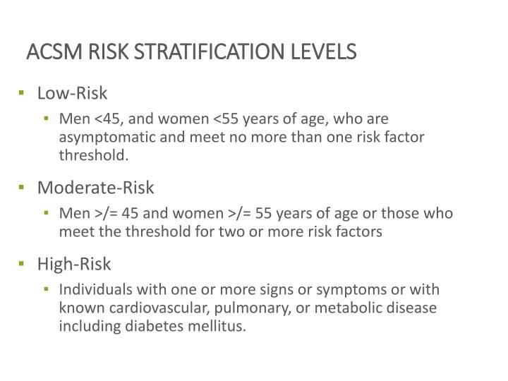 PPT - Pre-Exercise Assessments health screening and stratification ...