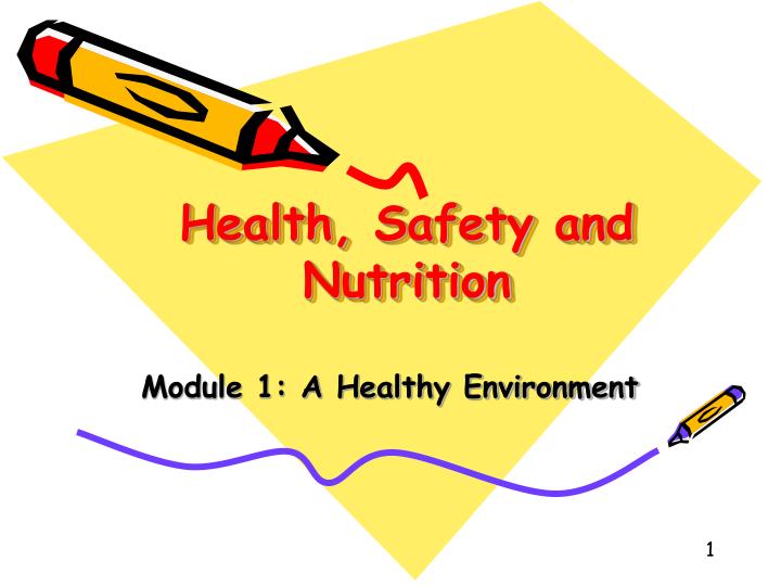 health safety and nutrition n.