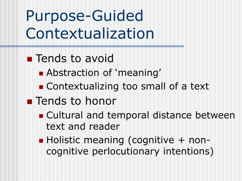 Ppt from exegesis to contextualization powerpoint presentation free