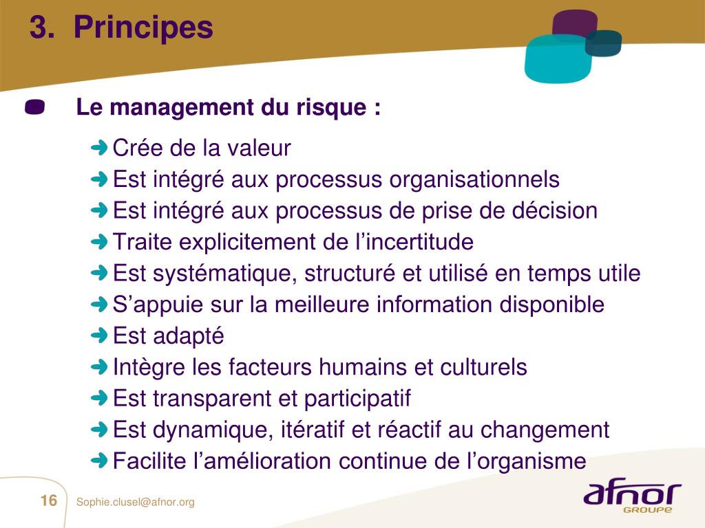 PPT - Vers la gestion globale des risques au travers de l’ISO 31000 : ...