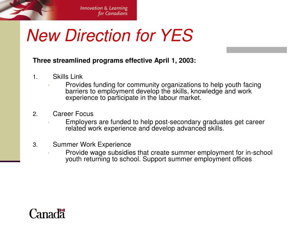 PPT - The Youth Employment Strategy PowerPoint Presentation, free ...