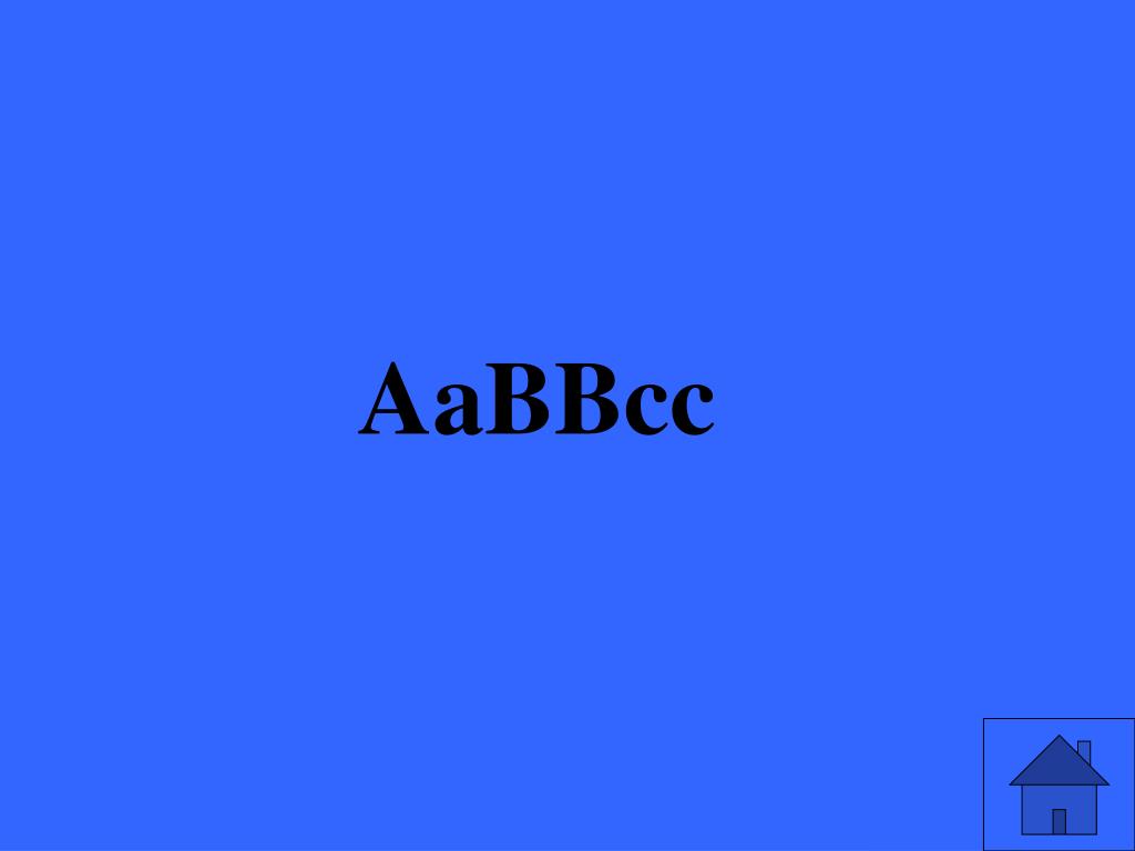 a plant with the genotype aabbcc is __________