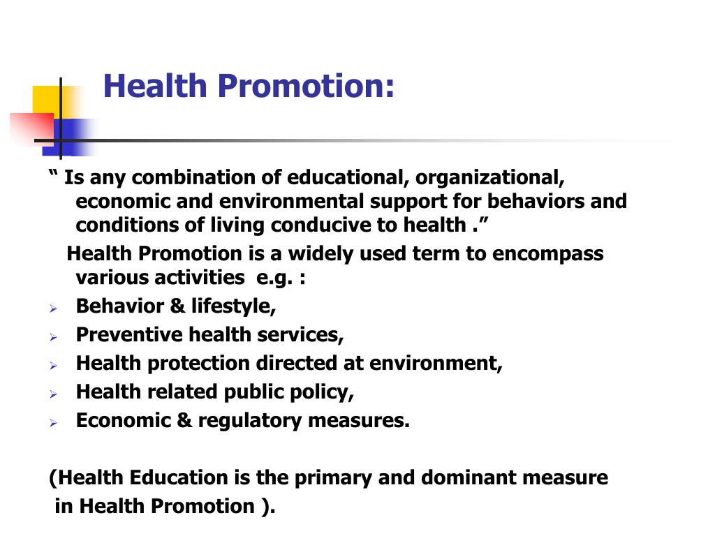 project topic on health education and promotion