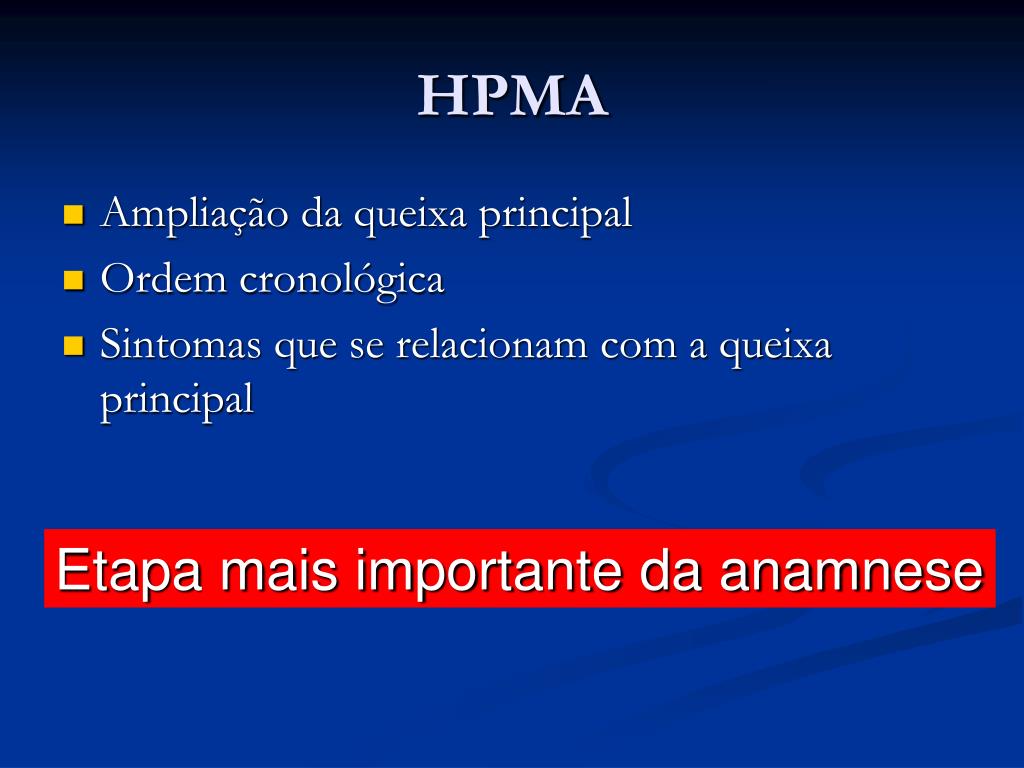 PPT - História Clínica - Anamnese PowerPoint Presentation, free download -  ID:742363