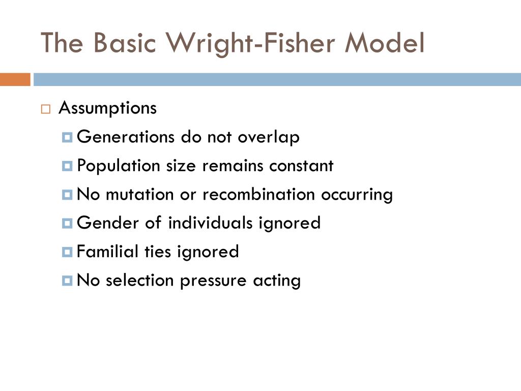 PPT - Modeling Evolution: The Wright-Fisher Model PowerPoint Presentation -  ID:3533296