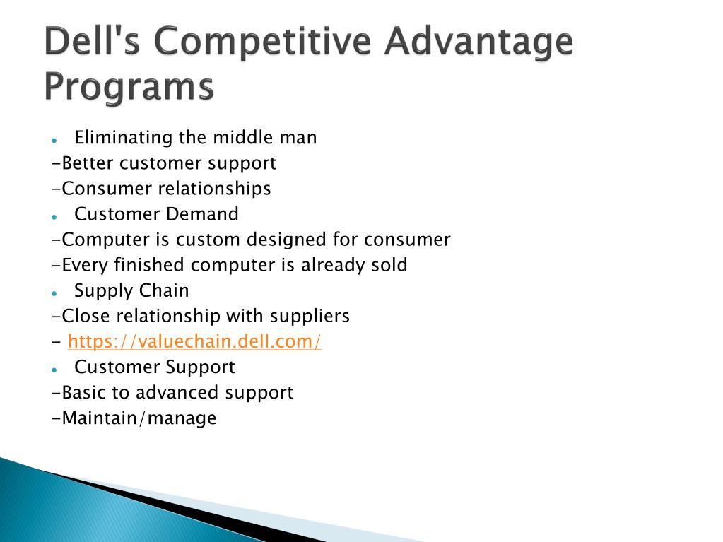 dell competitive advantage case study