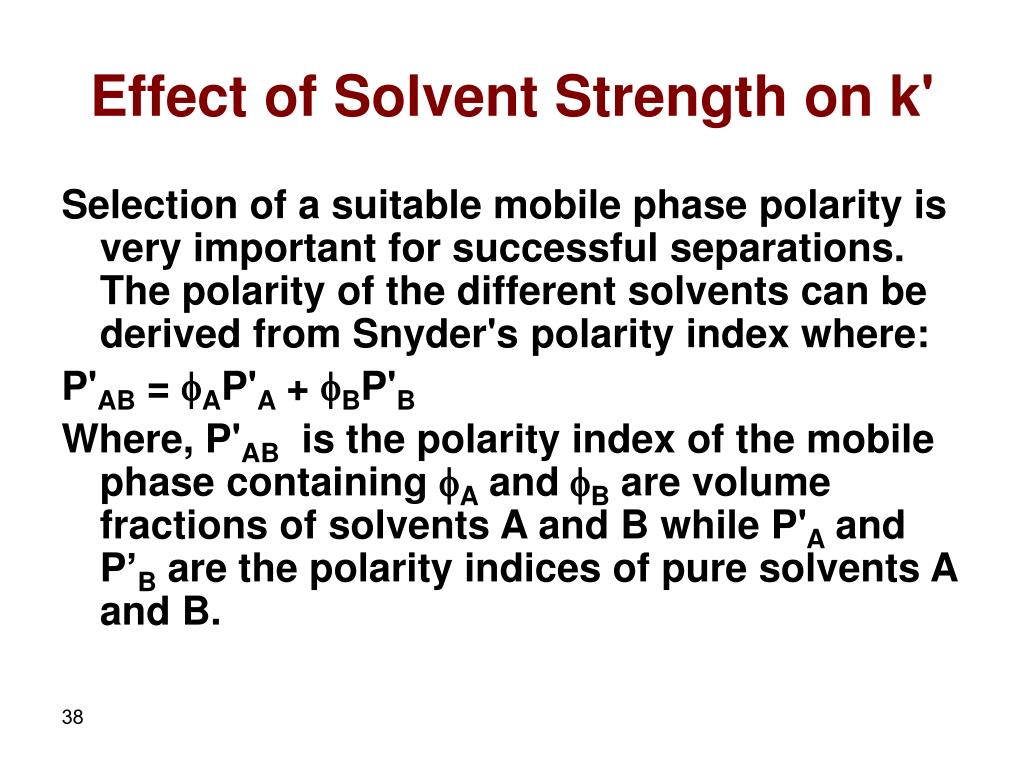 Hplc Solvent Polarity Chart