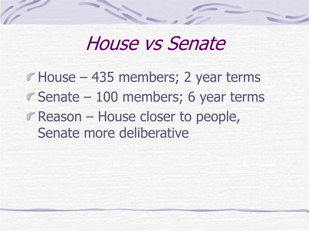 Ppt The House Vs The Senate Powerpoint Presentation Free Download Id3534238 5163