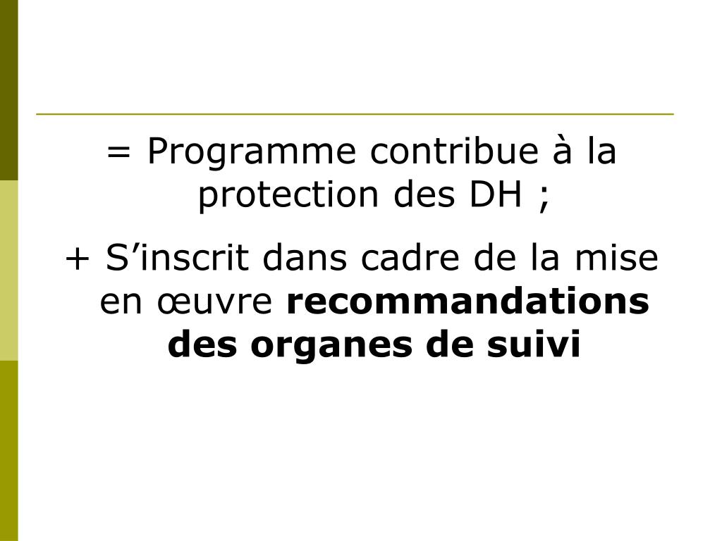 PPT - Programme de prévention des conflits et de renforcement de l ...