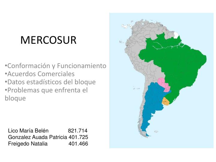 PPT MERCOSUR PowerPoint Presentation, free download ID3535293