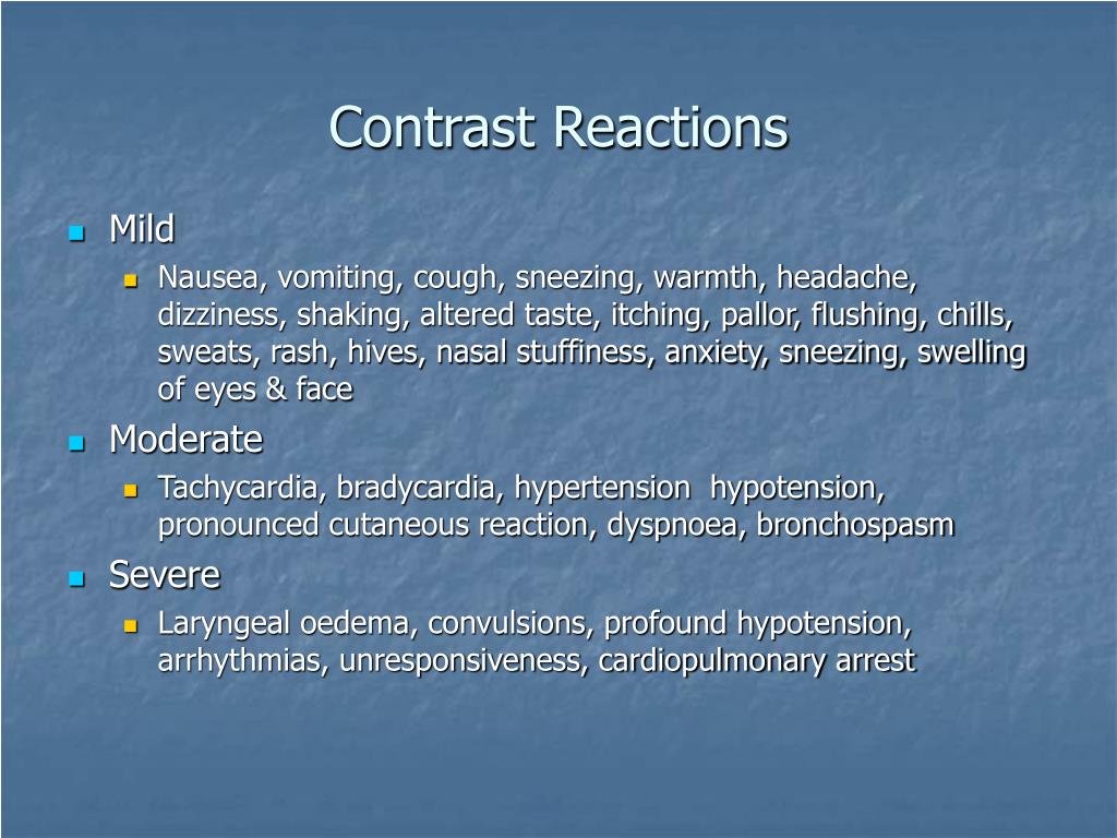 Ppt Contrast Media And Managing Contrast Reactions Powerpoint