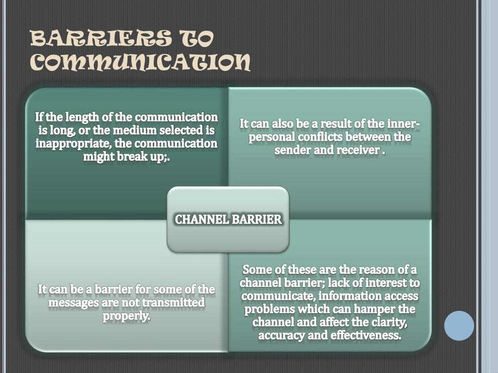 presentation on barriers of communication