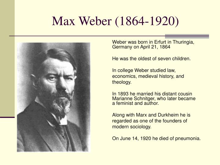 max weber 1864 1920 n.