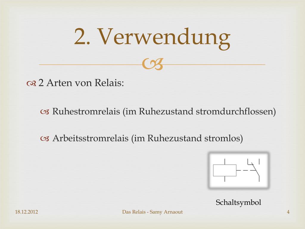 PPT - Das Relais PowerPoint Presentation, free download - ID:3536730