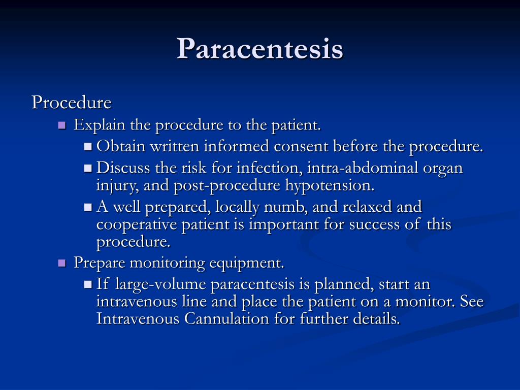 paracentesis equipment