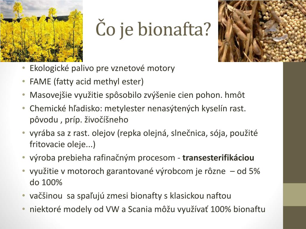 Co to je bionafta?