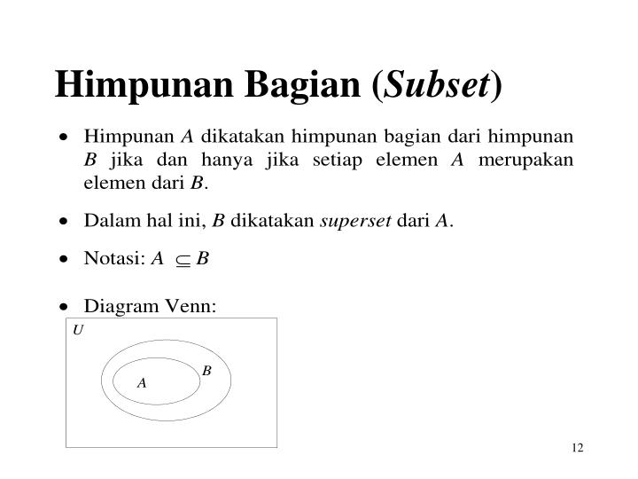 ppt himpunan powerpoint presentation id 3539541 diagram venn himpunan