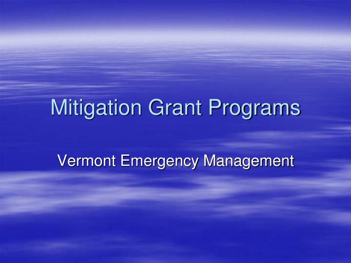 mitigation grant programs n.