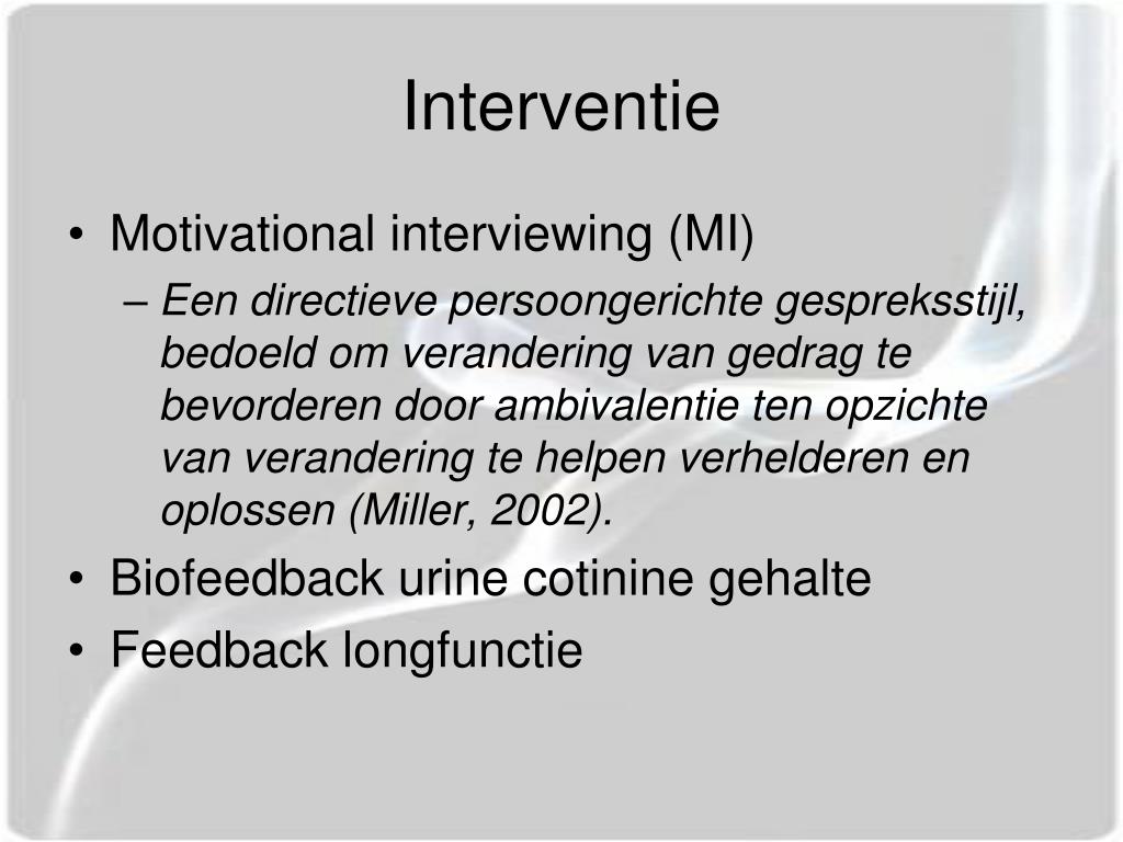 PPT - Het voorkómen van blootstelling aan passief roken bij kinderen ...