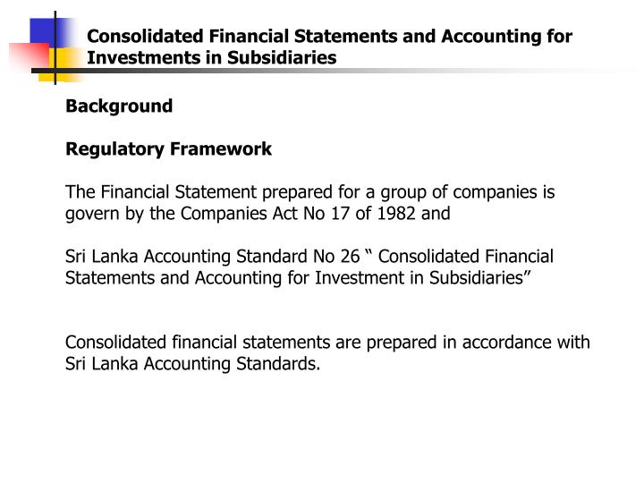 ppt consolidated financial statements and accounting for investments in subsidiaries powerpoint presentation id 3541502 natural income statement