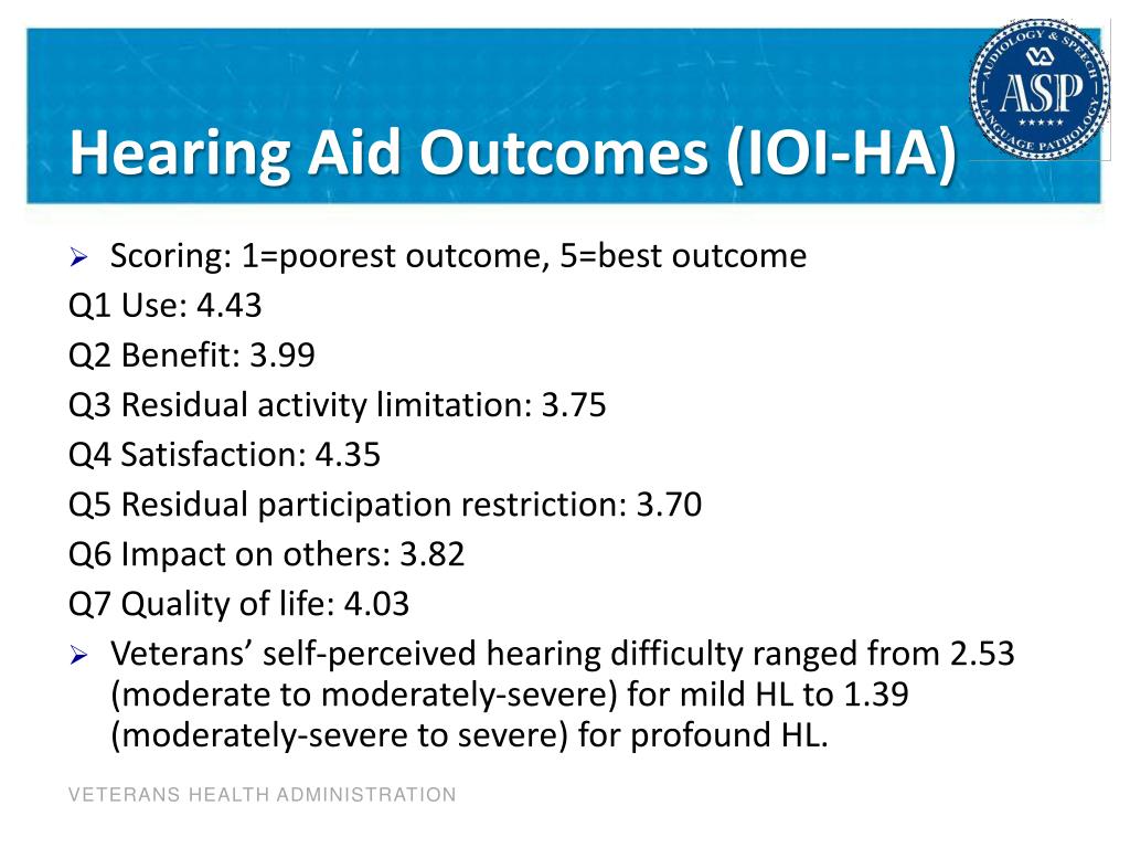 Ioi Ha Questionnaire.pdf PPT - Meeting the Challenges of VA Audiology Care in the 21 st Century ...