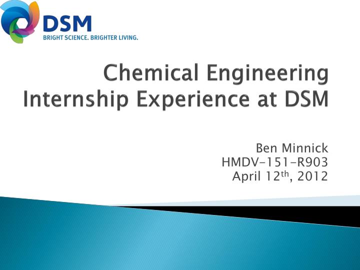 Chemical Engineering Internships Summer 2024 Cori Pearla
