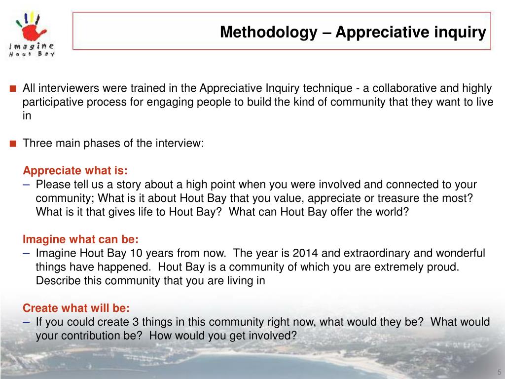 PPT - Celebrating Community Voices: The Hout Bay Appreciation Inquiry ...