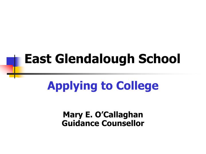 east glendalough school n.