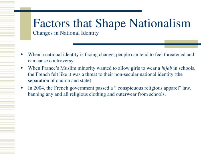what factors shape identity