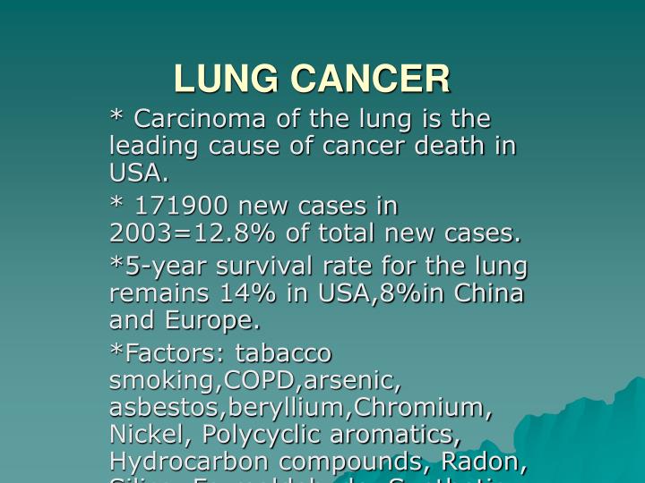 PPT - LUNG CANCER PowerPoint Presentation, free download - ID:3547475