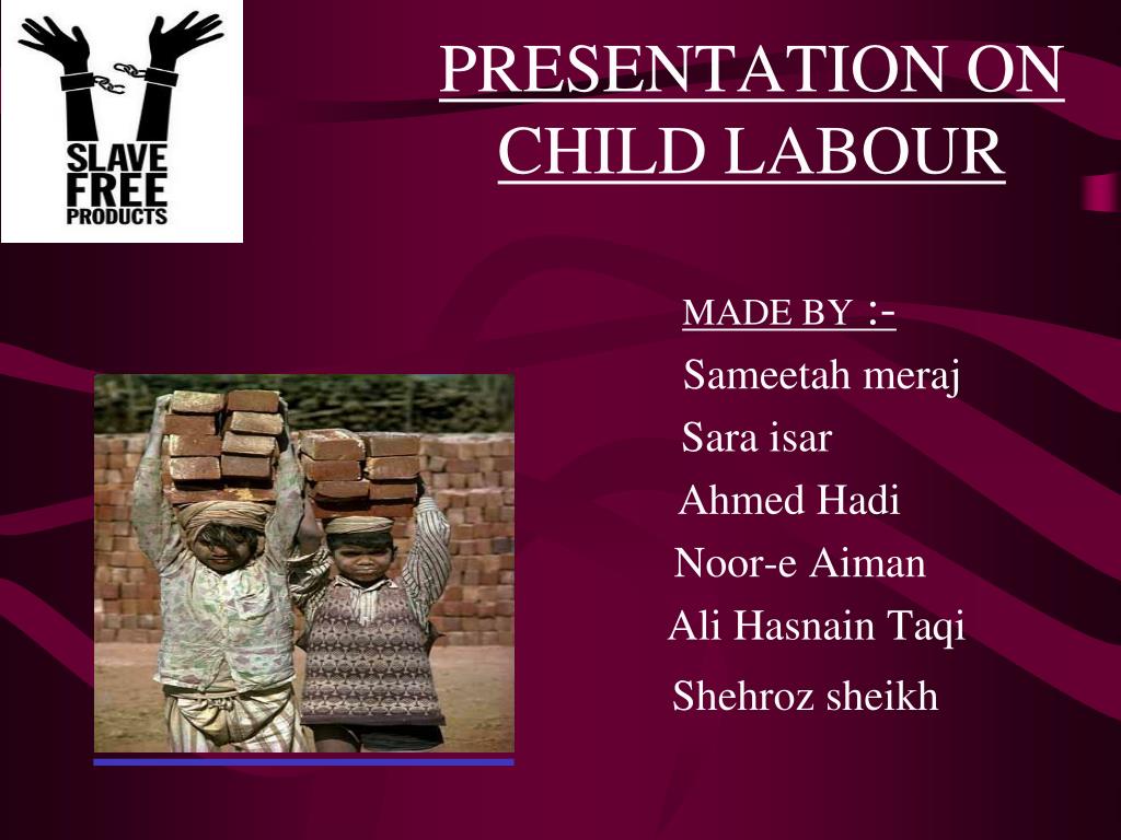 child labour presentation pdf