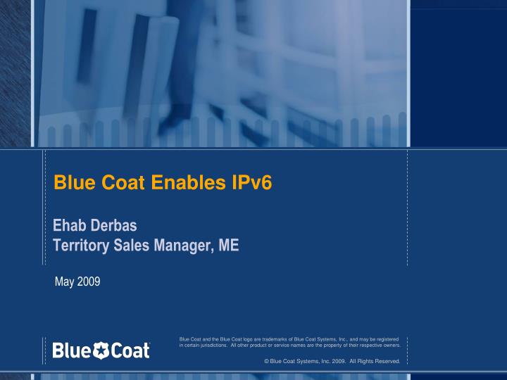 blue coat enables ipv6 n.