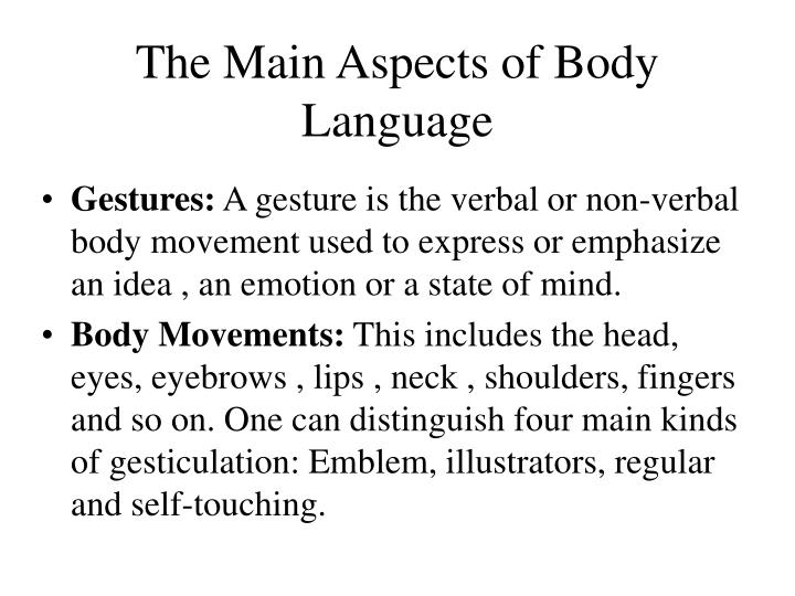 the importance of body language in presentation essay By jojo tabares body language is a part of communication that very few actually study yet it makes up most of what we use to the importance of body language. the importance of body language in presentation essay By jojo tabares body language is a part of communication that very few actually study yet it makes up most of what we use to the importance of body language.