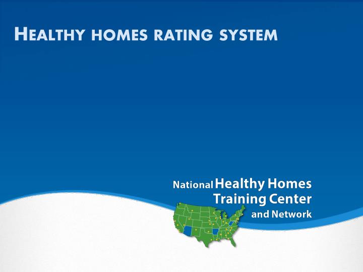 healthy homes rating system n.