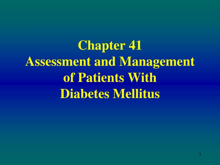 Management Of Diabetes Mellitus Ppt DiabetesWalls