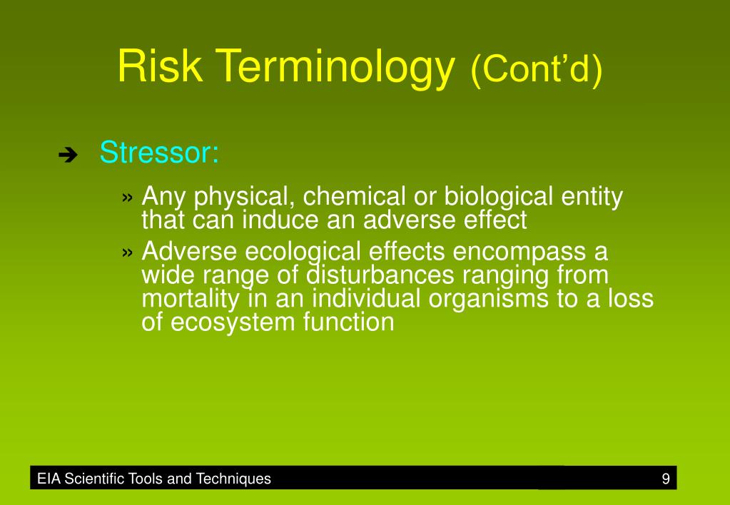 PPT - ECOLOGICAL RISK ASSESSMENT PowerPoint Presentation, free download