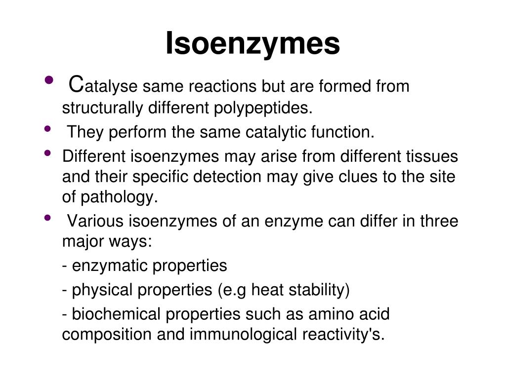 power point presentation on isoenzymes