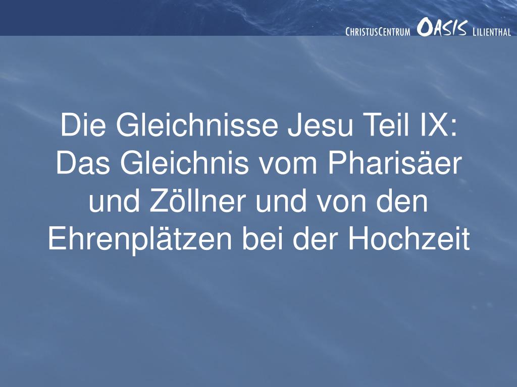 PPT Die Gleichnisse Jesu PowerPoint Presentation, free download ID3553044