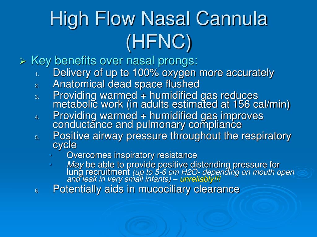 high flow nasal cannula hfnc l