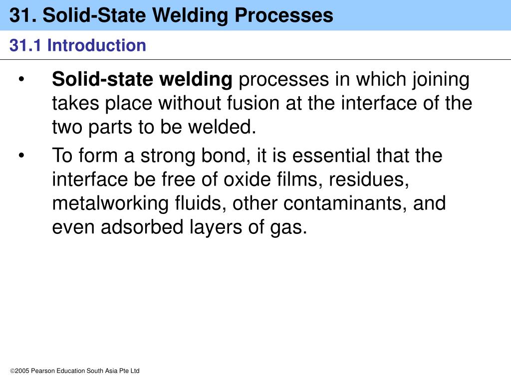 PPT - Fusion-Welding Processes Solid-State Welding Processes PowerPoint