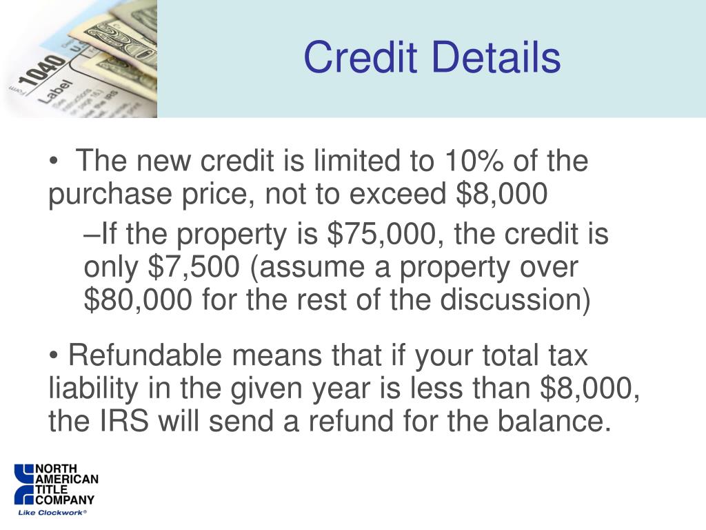 PPT The 2009 FirstTime Homebuyer Tax Credit PowerPoint Presentation ID3554707