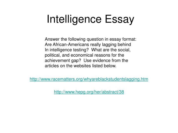 intelligence essay topics
