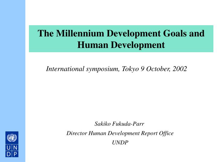 the millennium development goals and human development n.